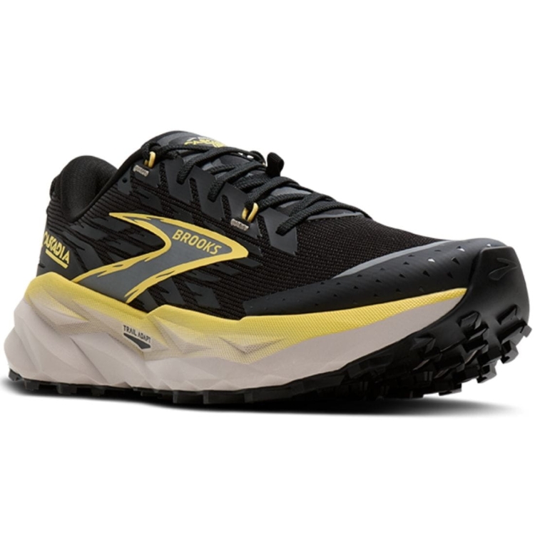 Męskie buty do biegania Brooks Cascadia 19 – Black/Yellow/Chateau