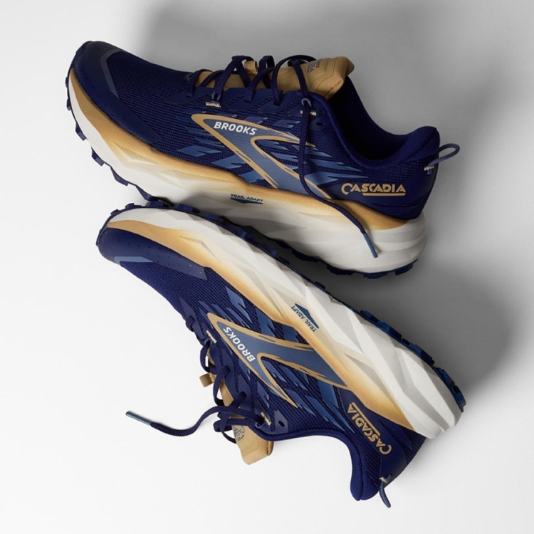 Męskie buty do biegania Brooks Cascadia 19 – Beacon Blue/Starfish/Coconut
