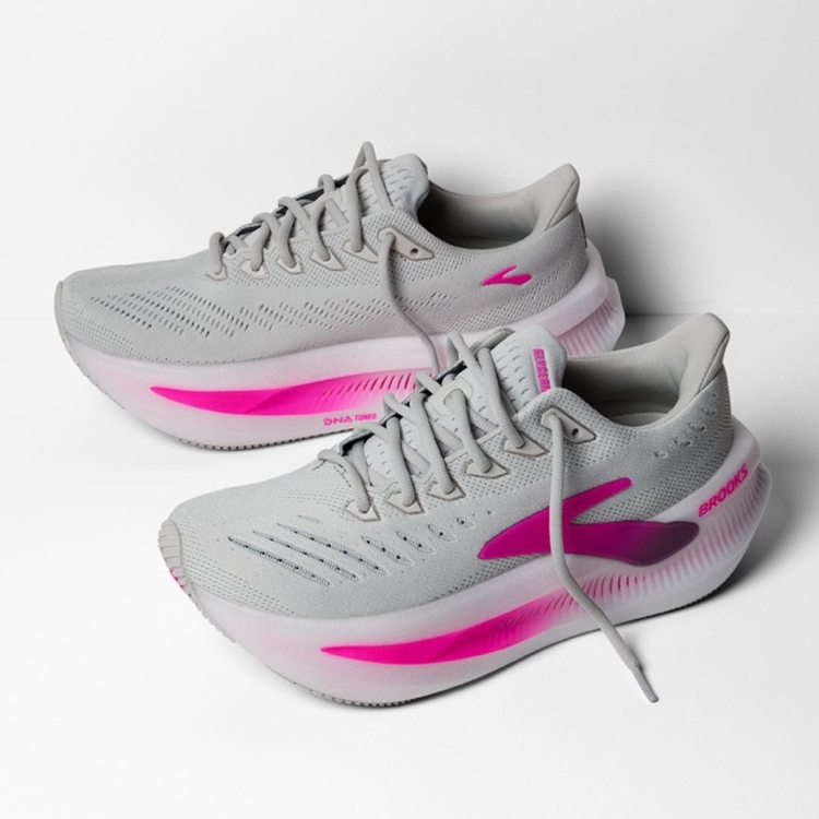 Damskie buty do biegania Brooks Glycerin Max 2 – Oyster/Argyle/Cyber Pink