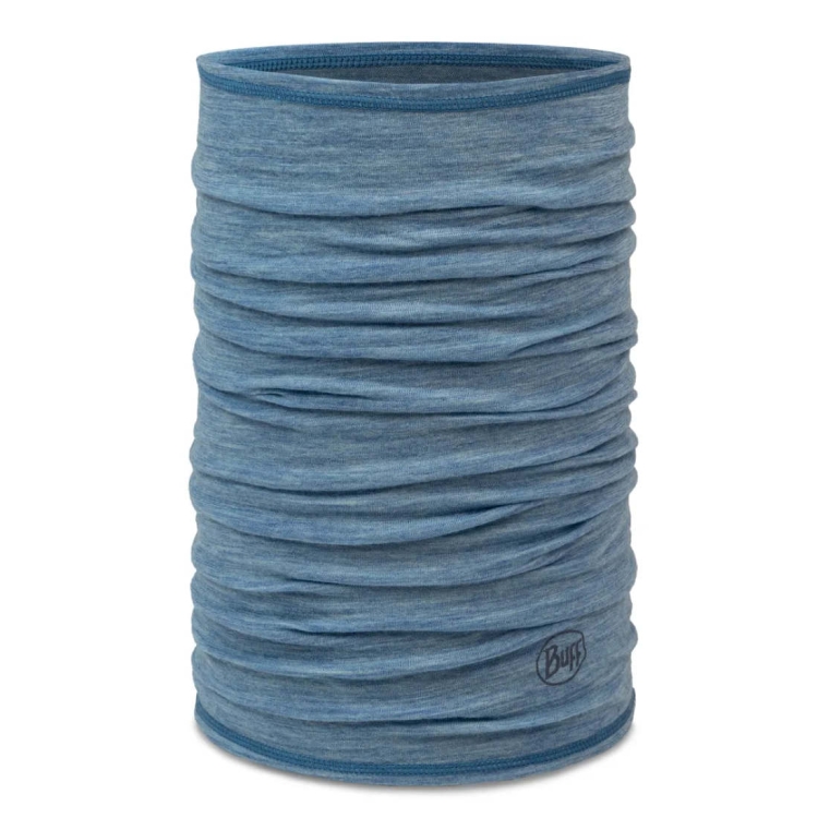 Chusta Buff Merino Lightweight Neckwear - Solid Lake Blue