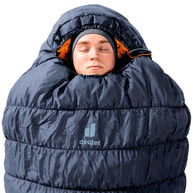 Śpiwór czterosezonowy Deuter Exosphere  REGULAR -11C/12F - Ink-Maple