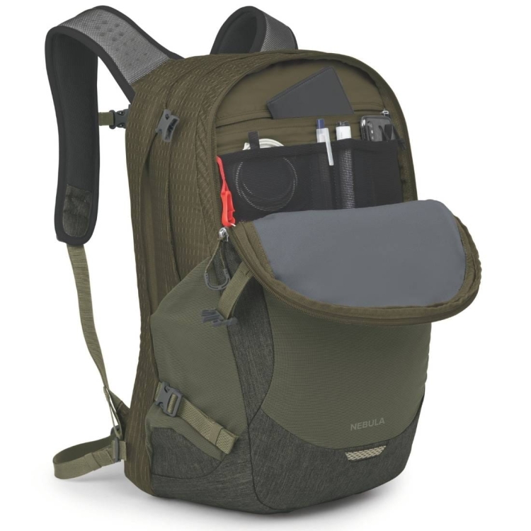 Miejski plecak na laptopa Osprey Nebula – Moss Green/Earl Grey Heather