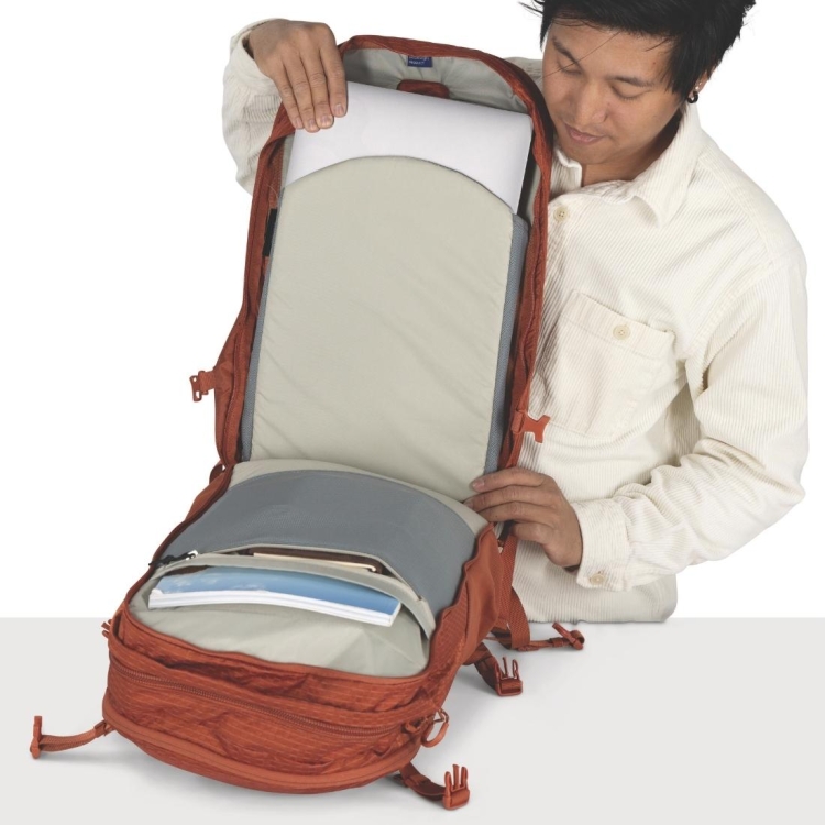 Miejski plecak na laptopa Osprey Nebula – Moss Green/Earl Grey Heather