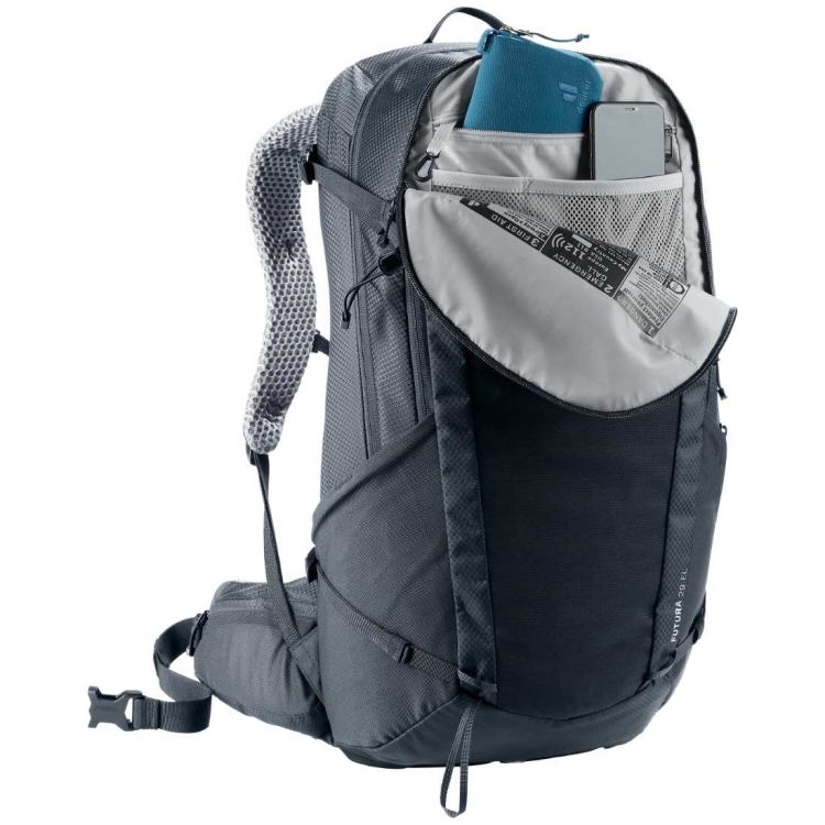 Plecak turystyczny dla wysokich Deuter Futura 29 EL - Black