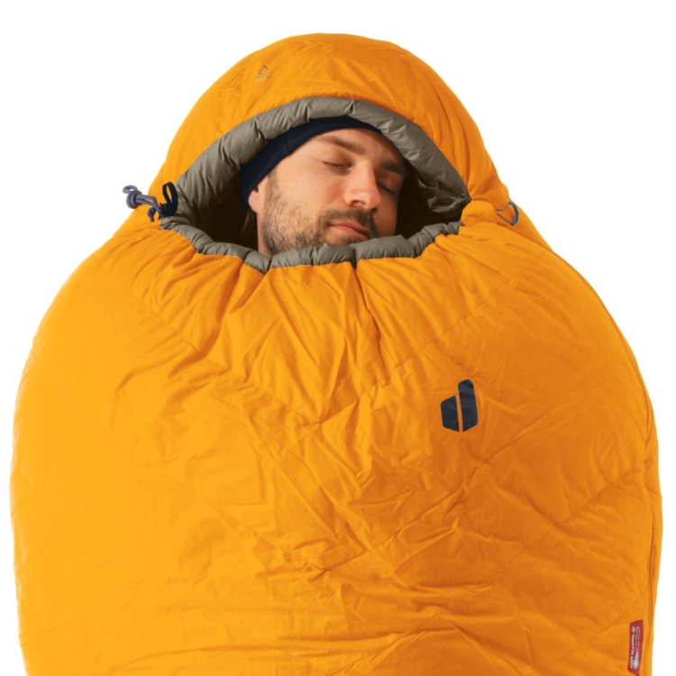 Puchowy śpiwór dla wysokich Deuter Astro Pro 1000 EL -19C/-2F - magma-titanium