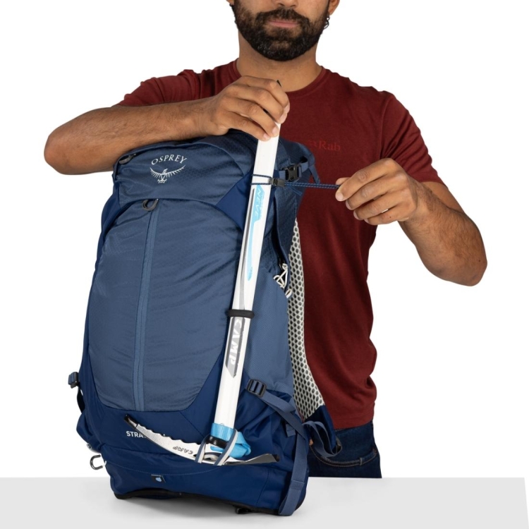 Męski plecak turystyczny Osprey Stratos 24 – Raven Black