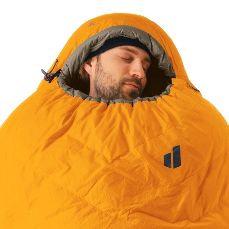 Puchowy śpiwór dla wysokich Deuter Astro PRO 600 EL -12C/10F - magma-titanium