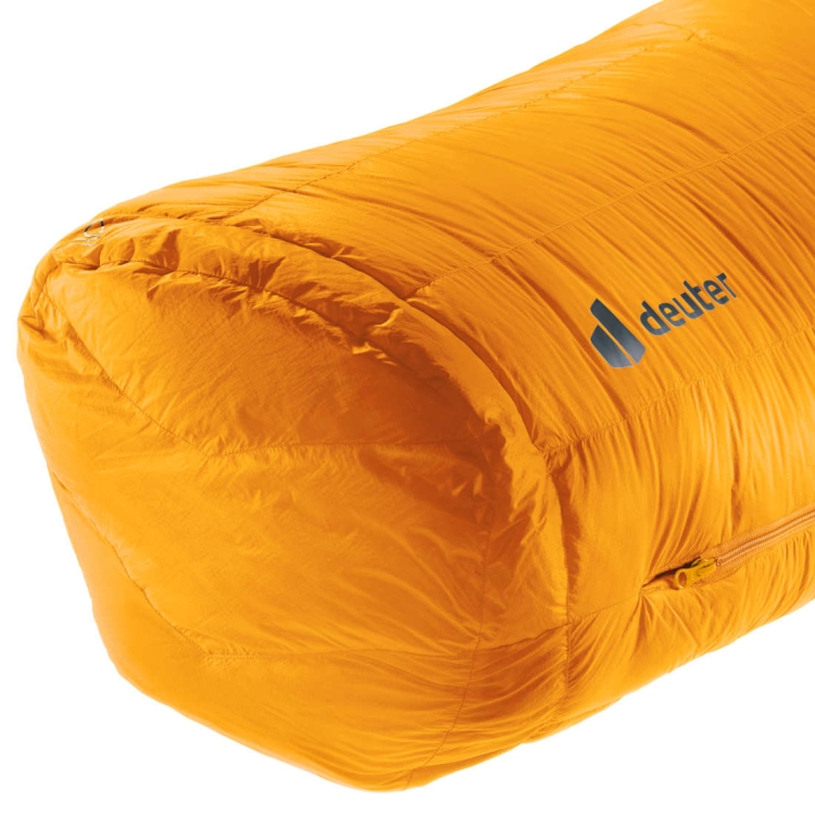 Puchowy śpiwór dla wysokich Deuter Astro PRO 600 EL -12C/10F - magma-titanium
