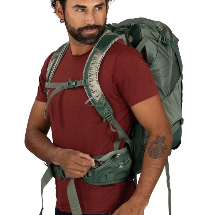 Męski plecak hikingowy Osprey Stratos 34 – Raven Black