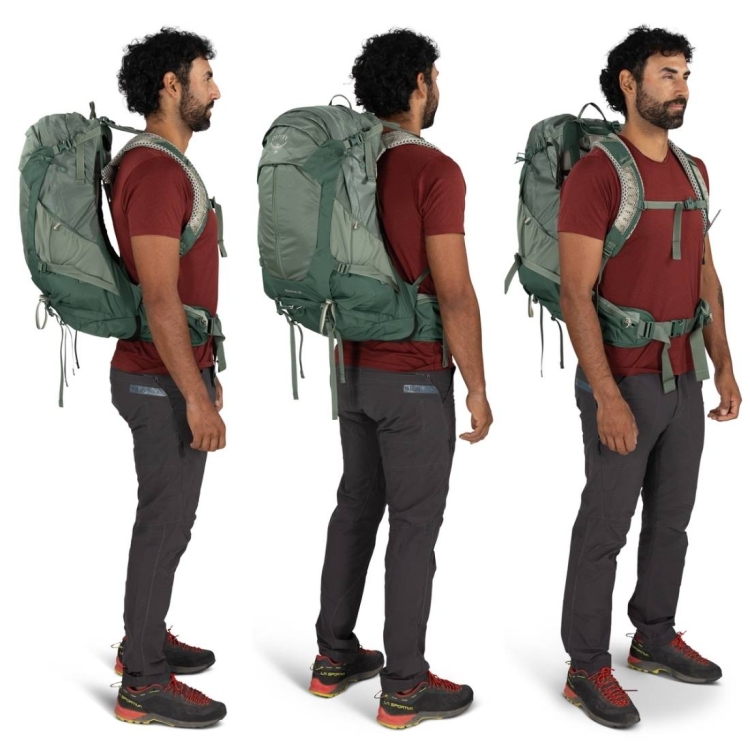 Męski plecak hikingowy Osprey Stratos 34 – Raven Black