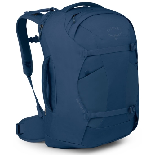 Męski plecak podróżny Osprey Farpoint 40 – Antique Blue