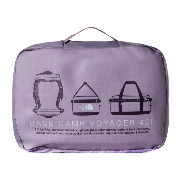 Torba podróżna The North Face Base Camp Voyager 42L - Transcendent Grey-Endless Dusk-High Rise Grey