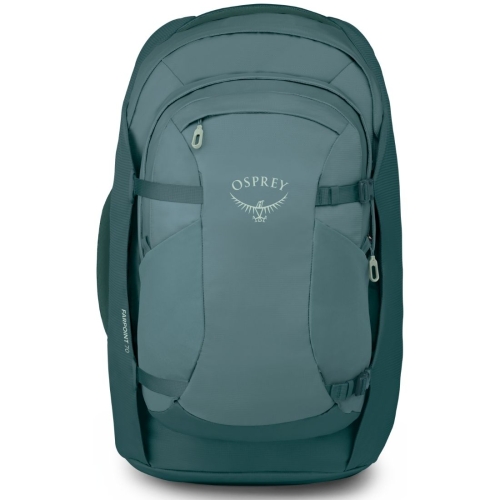 Męski plecak podróżny Osprey Farpoint 70 – Cascade Blue/Torrent Blue