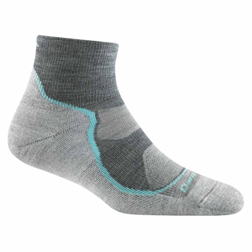 Damskie skarpety Darn Tough Women's Light Hiker Quarter Lightweight Hiking Sock - Slate