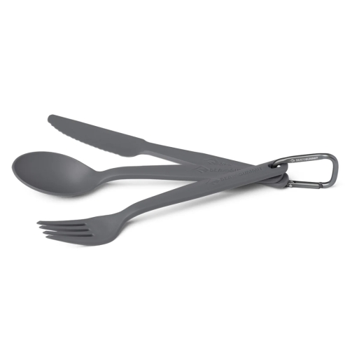 Zestaw sztućców Sea To Summit Camp Cutlery Set - 3pc - Charcoal