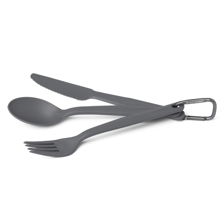 Zestaw sztućców Sea To Summit Camp Cutlery Set - 3pc - Charcoal