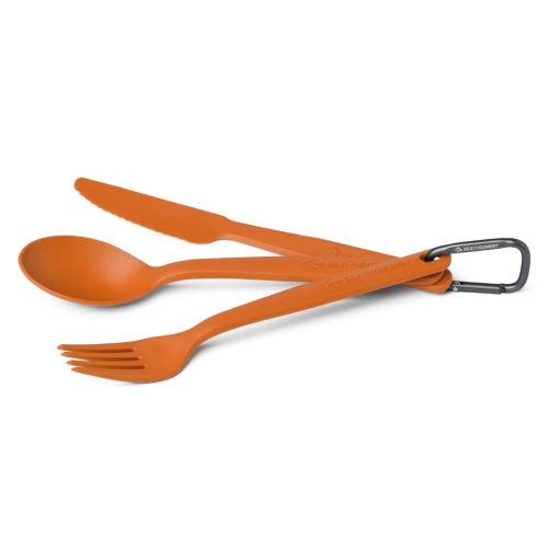 Zestaw sztućców Sea To Summit Camp Cutlery Set - 3pc - Burnt Orange
