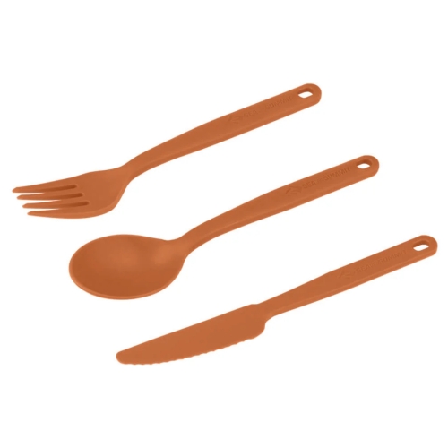 Zestaw sztućców Sea To Summit Camp Cutlery Set - 3pc - Burnt Orange