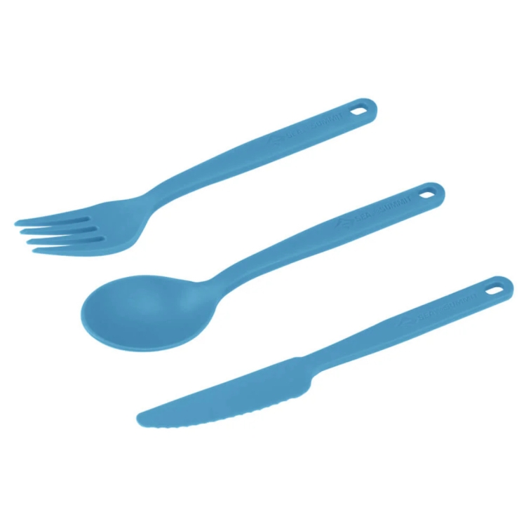 Zestaw sztućców Sea To Summit Camp Cutlery Set - 3pc - Cendre Blue