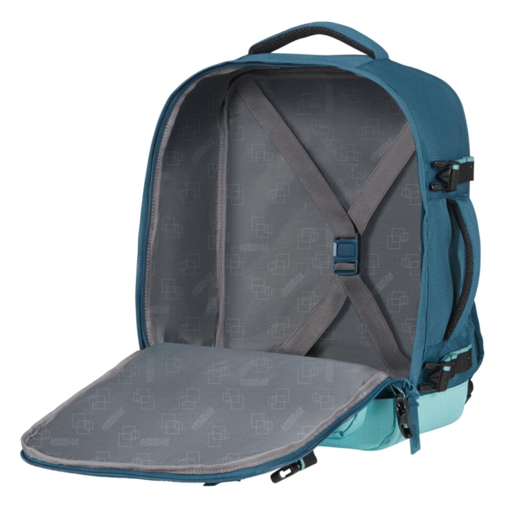Plecak kabinowy American Tourister Take2cabin S/M Sport Backpack - Harbor Blue/Dusty Turquoise