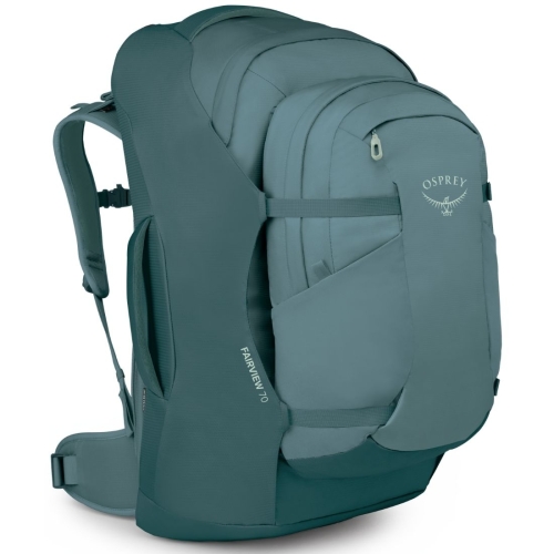 Damski plecak podróżny Osprey Fairview 70 – Cascade Blue/Torrent Blue