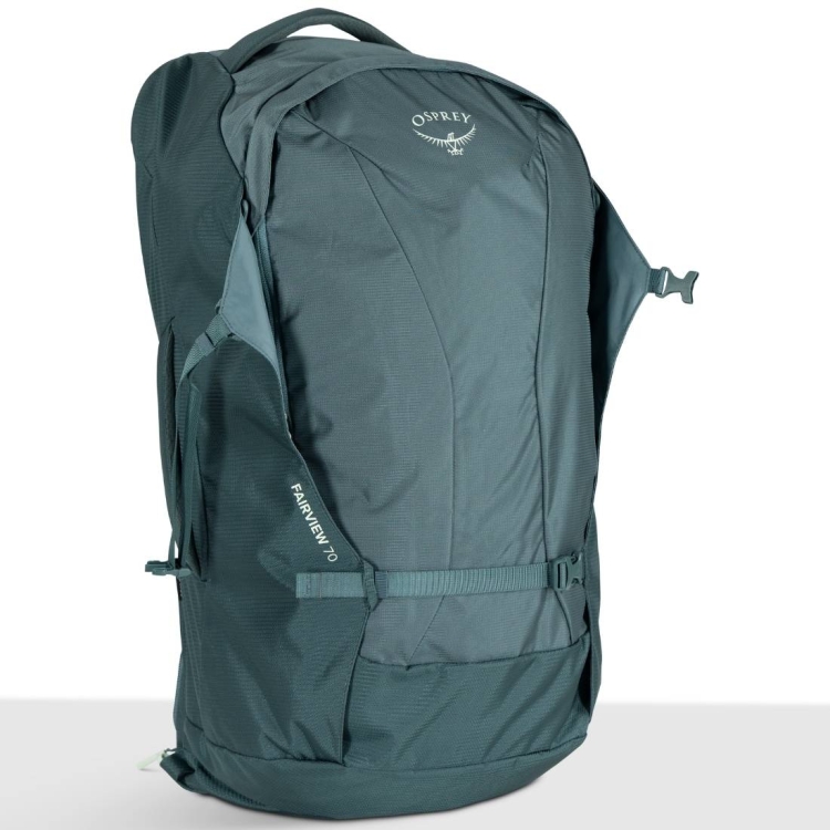 Damski plecak podróżny Osprey Fairview 70 – Cascade Blue/Torrent Blue