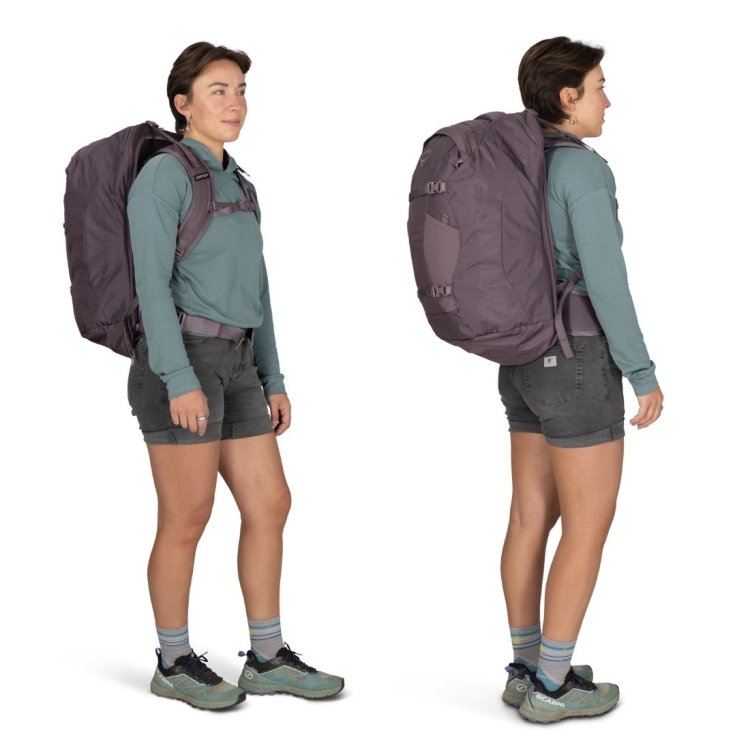 Damski plecak podróżny Osprey Fairview 40 – Graphite Purple