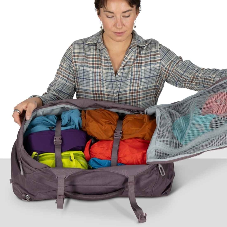 Damski plecak podróżny Osprey Fairview 40 – Graphite Purple