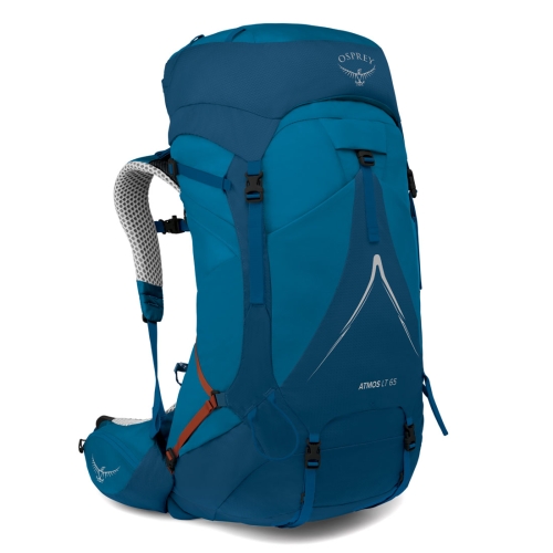 Męski plecak trekingowy Osprey Atmos AG LT 65 L/XL - Night Shift/Scoria Blue