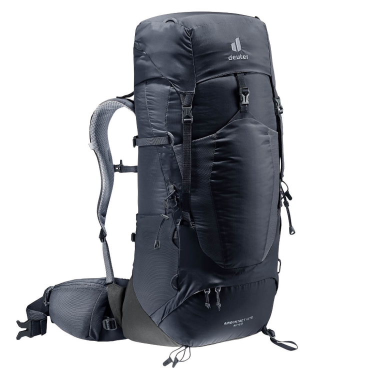 Lekki plecak turystyczny Deuter Aircontact Lite 40+10 - Black-Graphite