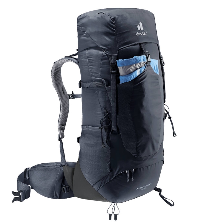 Lekki plecak turystyczny Deuter Aircontact Lite 40+10 - Black-Graphite