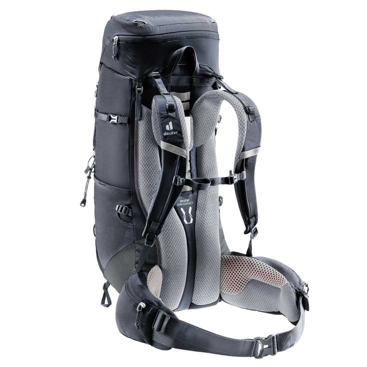 Lekki plecak turystyczny Deuter Aircontact Lite 40+10 - Black-Graphite