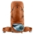 Damski plecak trekkingowy Deuter Aircontact Lite 45+10 SL - Pecan-Mocha