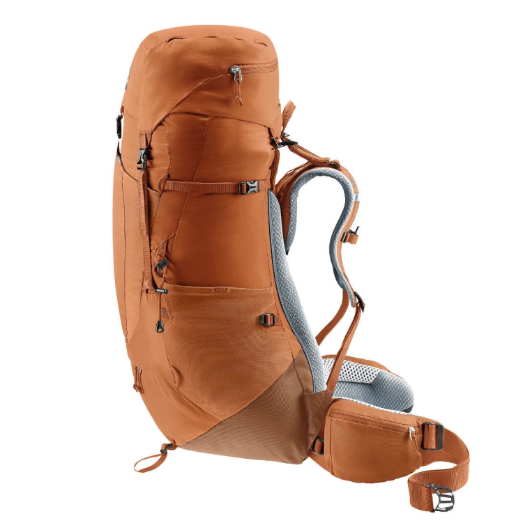 Damski plecak trekkingowy Deuter Aircontact Lite 45+10 SL - Pecan-Mocha