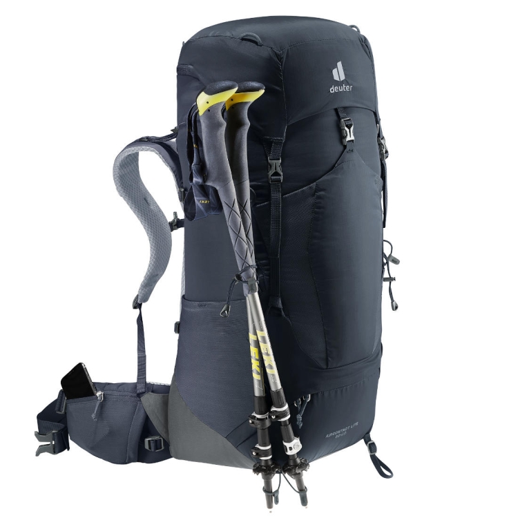 Plecak turystyczny Deuter Aircontact Lite 50+10 - Black-Graphite