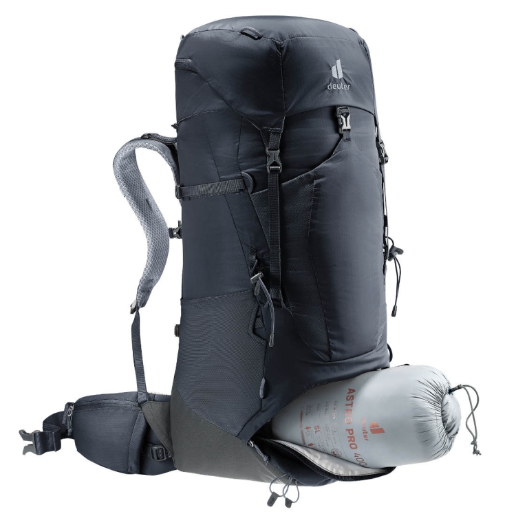 Plecak turystyczny Deuter Aircontact Lite 50+10 - Black-Graphite