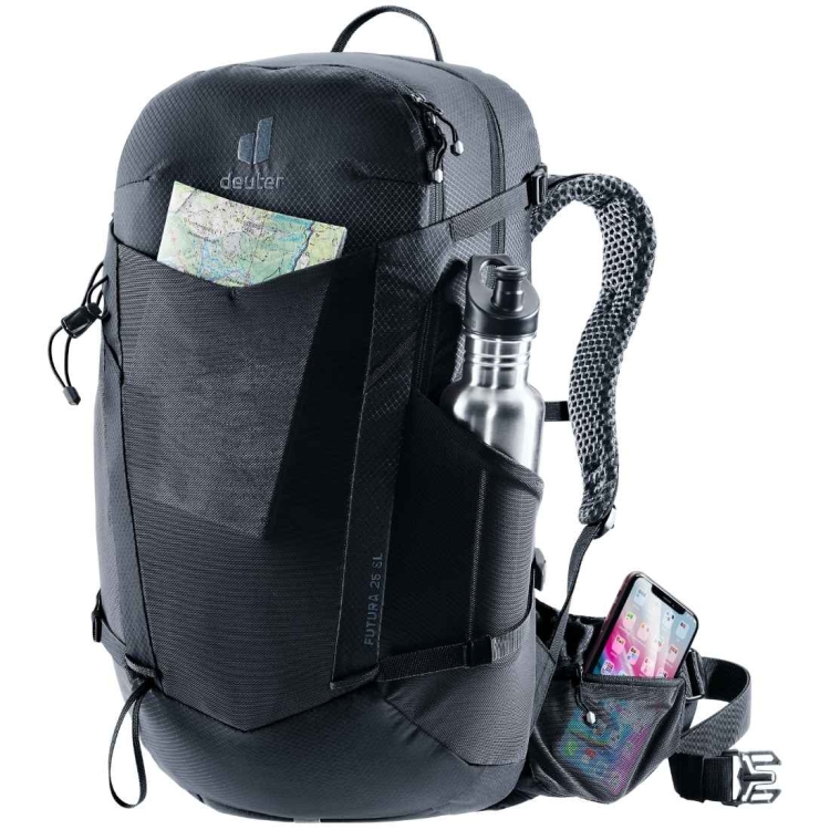 Plecak damski z wentylacją Deuter Futura 25 SL - Black