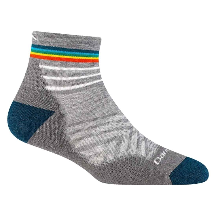 Skarpety Darn Tough Women's Run Quarter Cushioned Ultra-Lightweight Running Sock – Gray