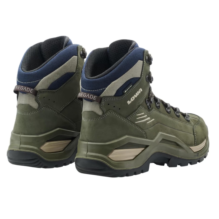 Męskie buty trekkingowe Lowa Renegade EVO GTX MID - Olive/Navy