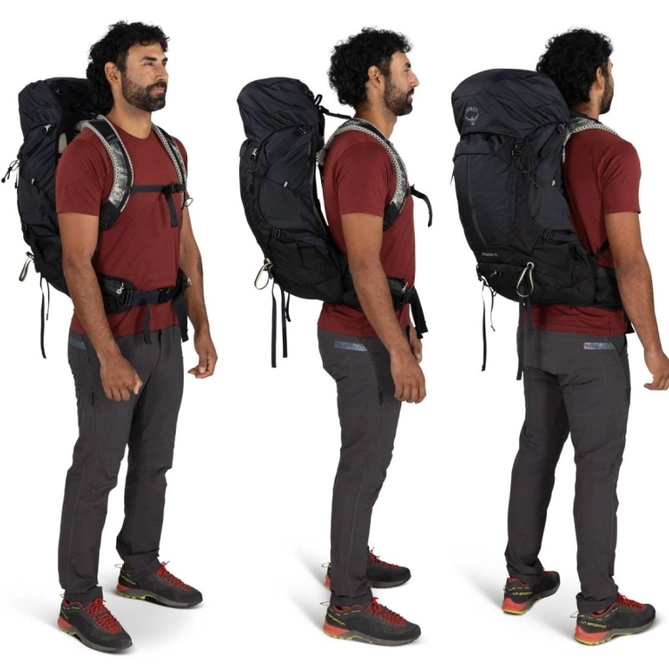 Męski plecak z wentylacją Osprey Stratos 36 – Nirvana Blue