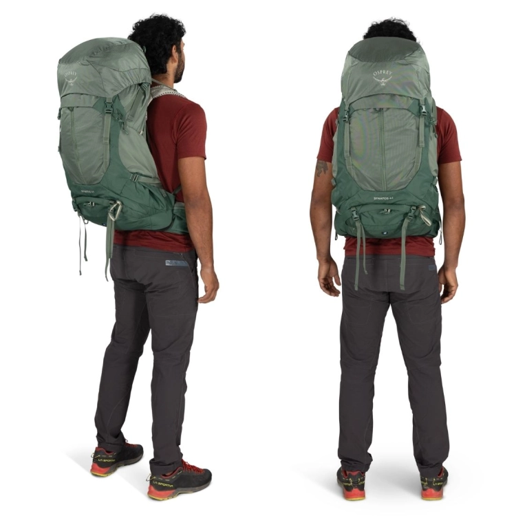 Męski plecak turystyczny Osprey Stratos 44 – Pine Leaf