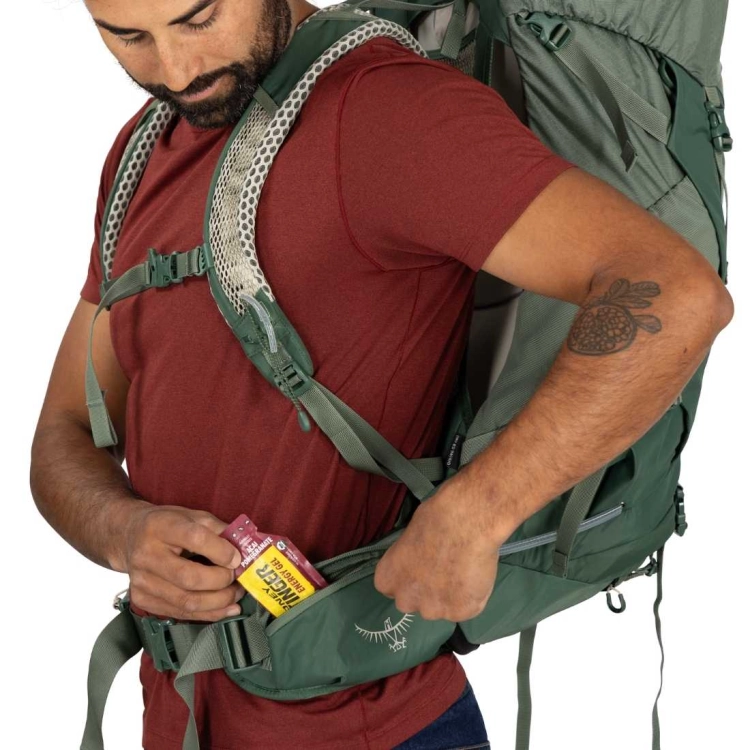 Męski plecak turystyczny Osprey Stratos 44 – Pine Leaf