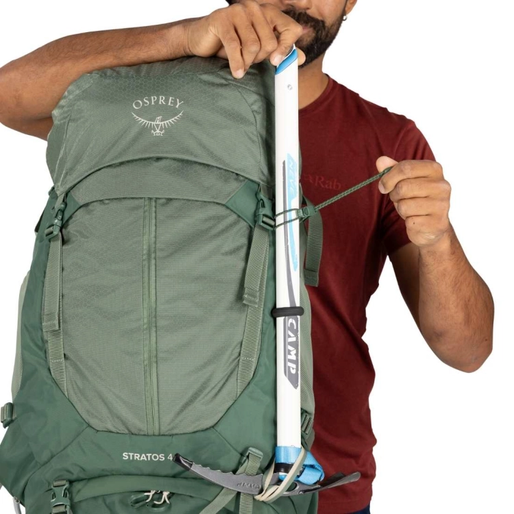 Męski plecak turystyczny Osprey Stratos 44 – Pine Leaf