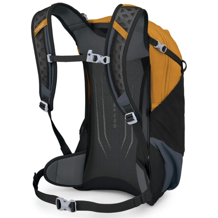 Lekki plecak turystyczny Osprey Hikelite 18 – Tungsten-Yellow