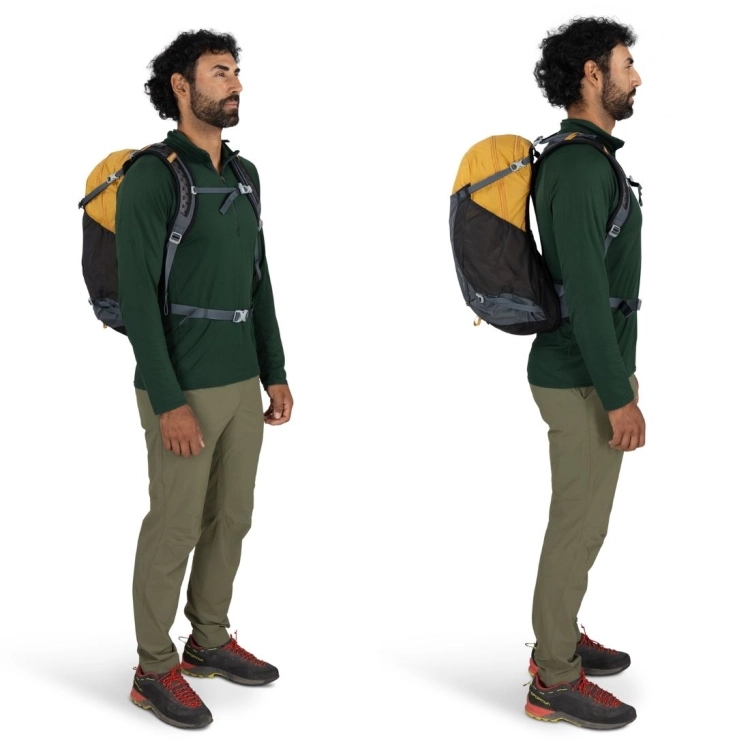 Lekki plecak turystyczny Osprey Hikelite 26 – Tungsten-Yellow