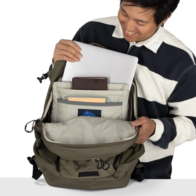 Plecak miejski na laptopa Osprey Axis 24 – Black Shale Grey