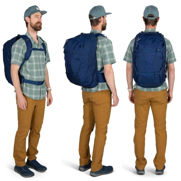 Męski plecak podróżny Osprey Farpoint 40 – Black