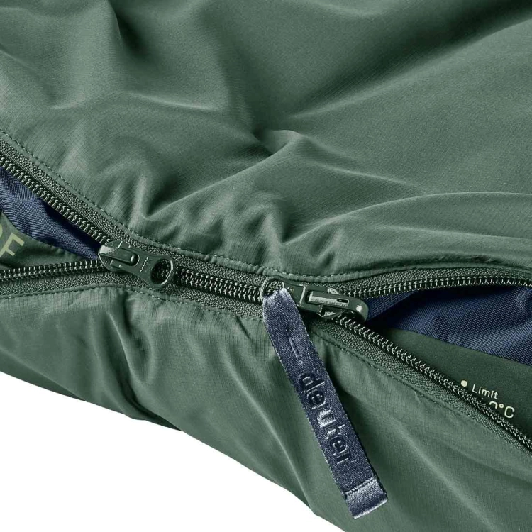 Dwusezonowy śpiwór syntetyczny Deuter Orbit REGULAR 0C/32F - Ivy-Ink