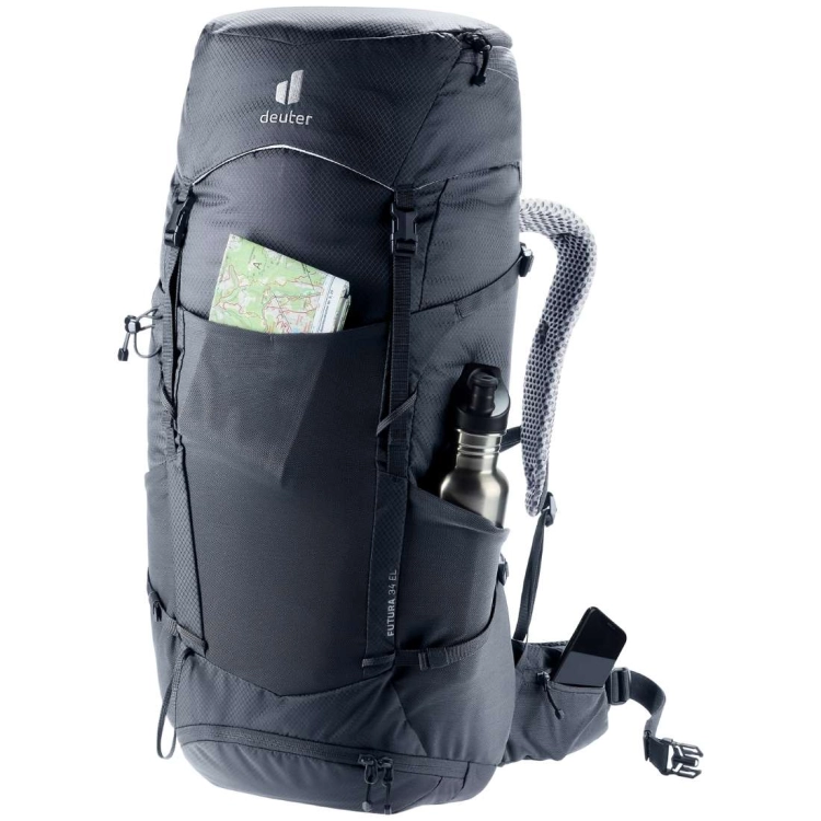 Dwukomorowy plecak dla wysokich Deuter Futura 34 EL - Black