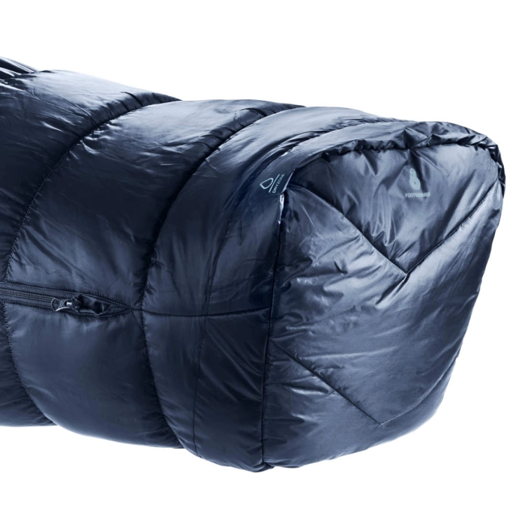 Śpiwór syntetyczny dla wysokich Deuter Exosphere EL 0C/32F - Ink-Maple